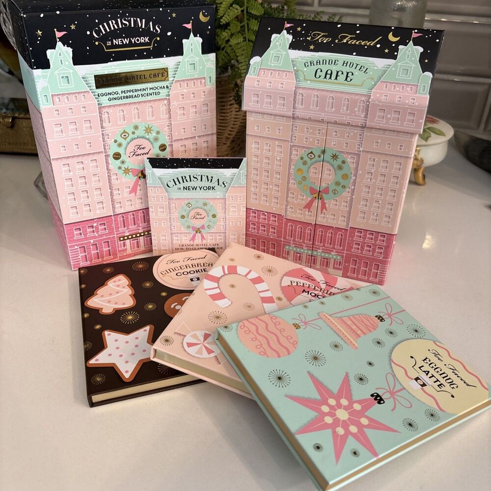 Too Faced Christmas in New York Grande Hotel-Eyeshadow-Cheek - Mascara NIB